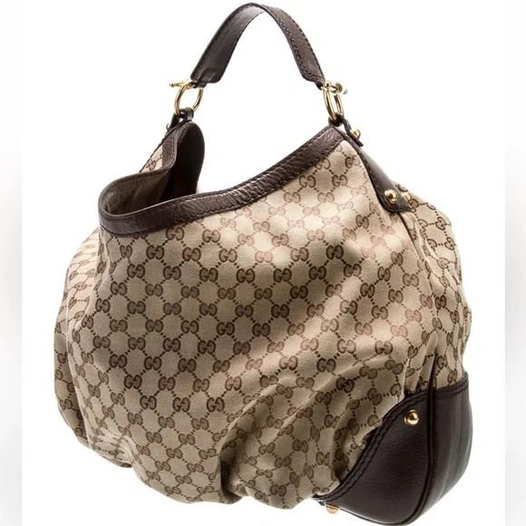 💎 authentic Gucci GG Canvas Jockey Large - Picture 7 of 16